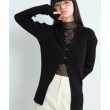 コードエー(CODE A)のCODE A｜fronthook knit cardigan ブラック(019)