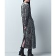 コードエー(CODE A)のCODE A｜neck point velour dress オリーブグリーン(026)