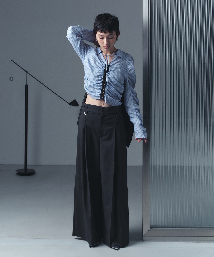 コードエー(CODE A)のCODE A｜pleated wide leg trousers4