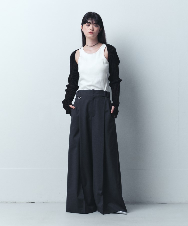 コードエー(CODE A)のCODE A｜pleated wide leg trousers8