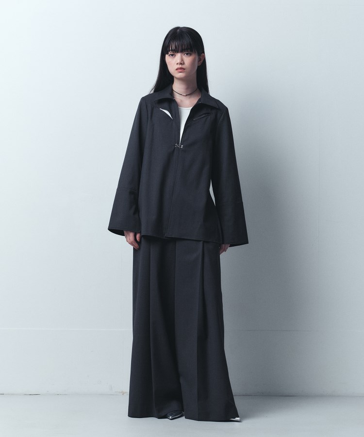 コードエー(CODE A)のCODE A｜pleated wide leg trousers9