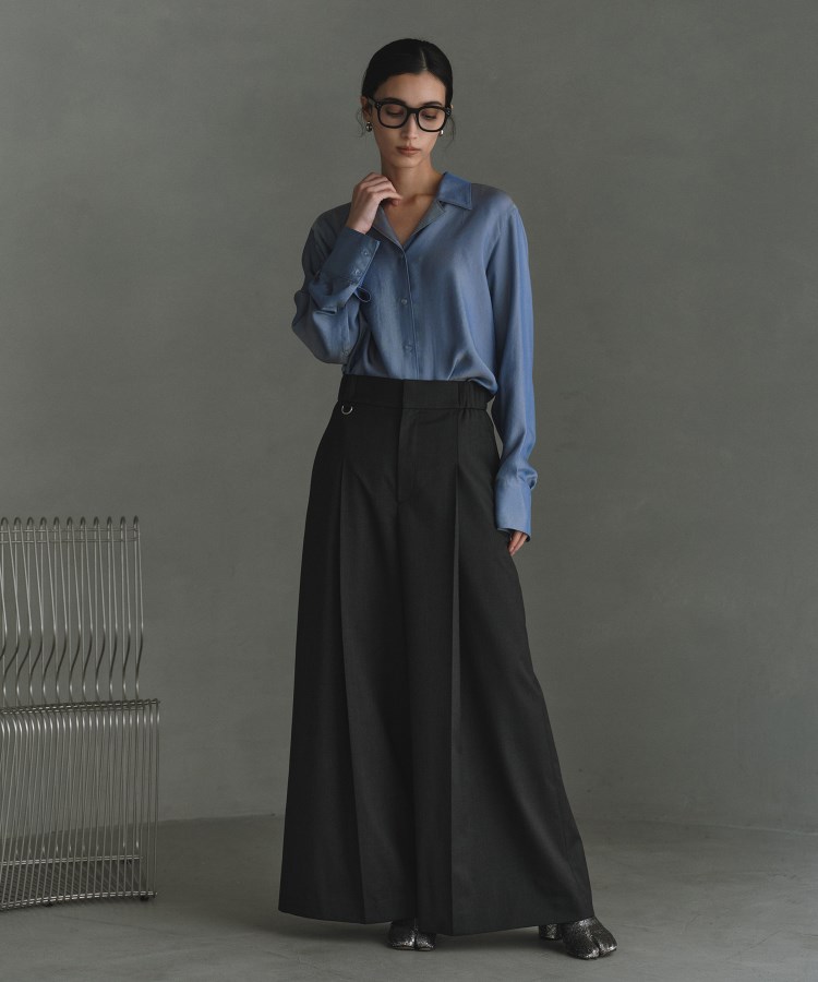 コードエー(CODE A)のCODE A｜pleated wide leg trousers10