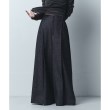 コードエー(CODE A)のCODE A｜pleated wide leg trousers ネイビー(094)