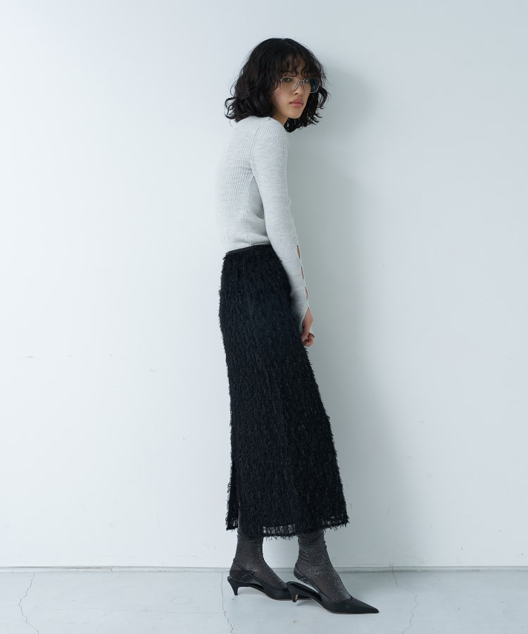 コードエー(CODE A)のCODE A｜melange knit cutting pullover13