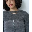 コードエー(CODE A)のCODE A｜melange knit cutting pullover7