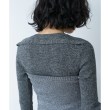 コードエー(CODE A)のCODE A｜melange knit cutting pullover10