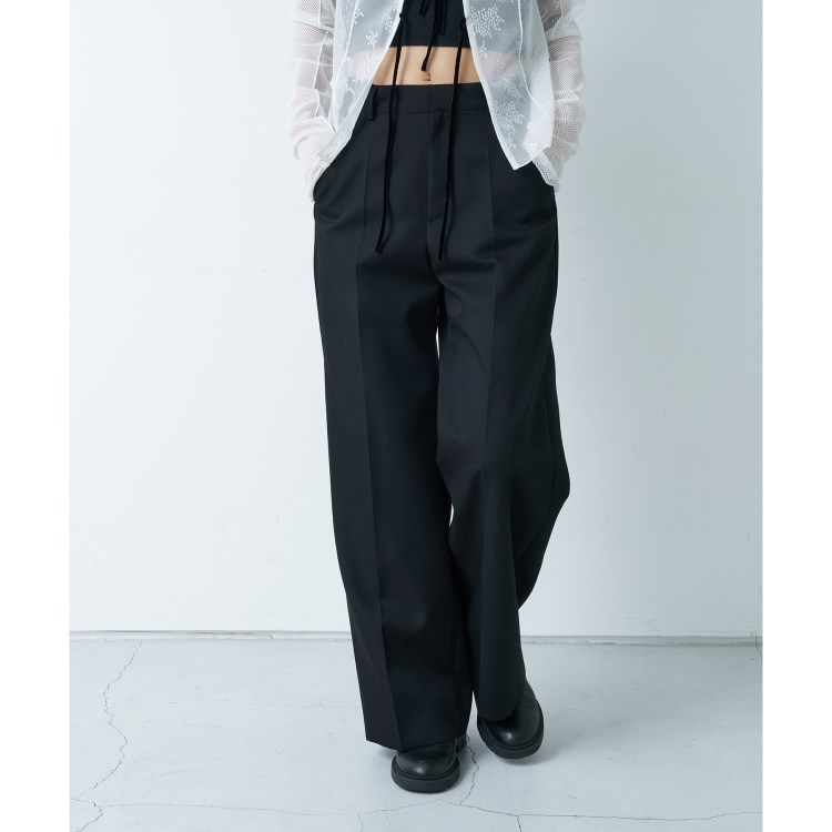 コードエー(CODE A)のCODE A ｜ high waist trousers フルレングスパンツ