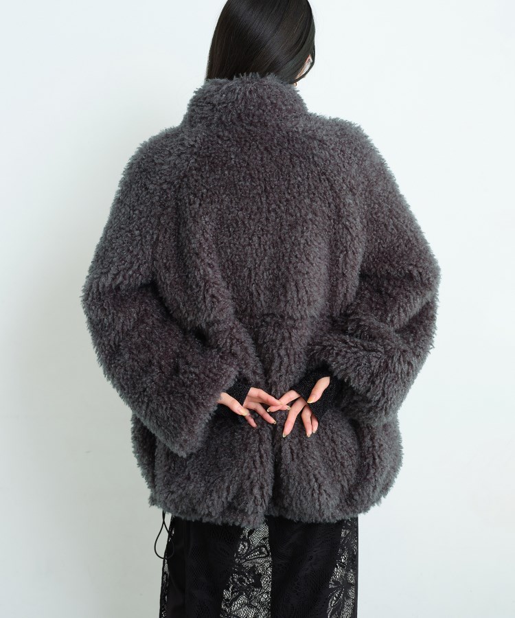 コードエー(CODE A)のCODE A｜w needle faux fur coat3