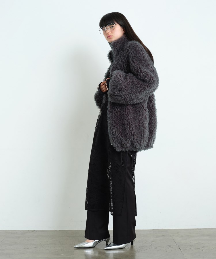 コードエー(CODE A)のCODE A｜w needle faux fur coat5