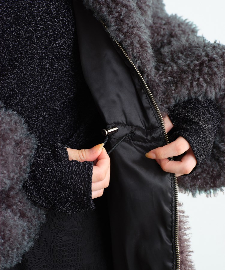 コードエー(CODE A)のCODE A｜w needle faux fur coat8