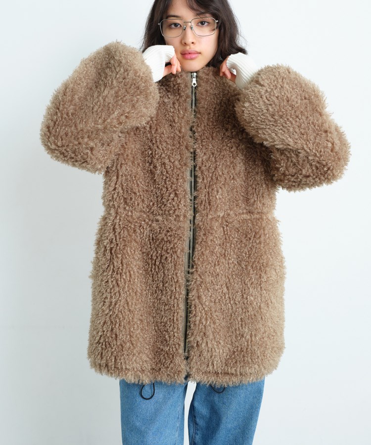 コードエー(CODE A)のCODE A｜w needle faux fur coat13