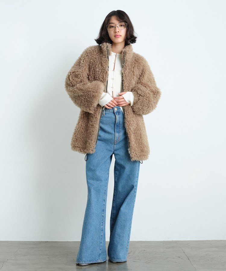 コードエー(CODE A)のCODE A｜w needle faux fur coat14