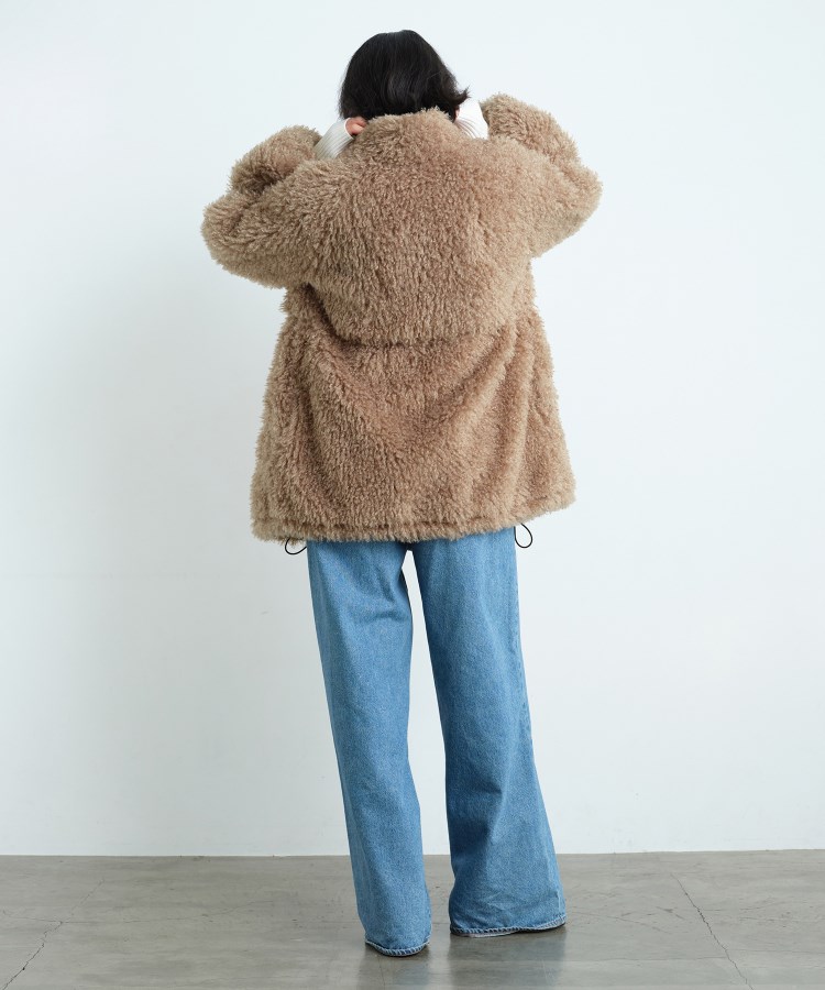 コードエー(CODE A)のCODE A｜w needle faux fur coat16