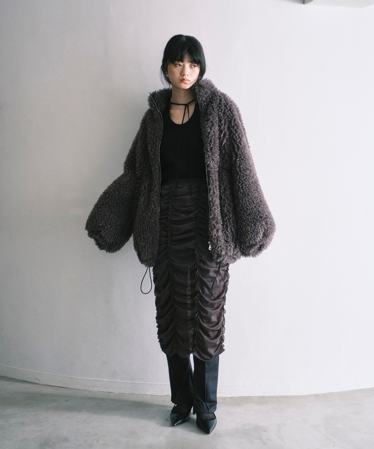 コードエー(CODE A)のCODE A｜w needle faux fur coat2