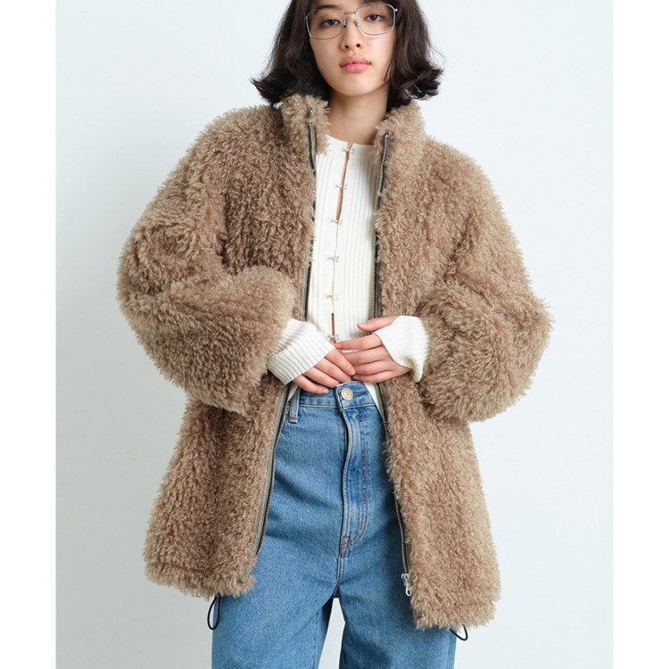 コードエー(CODE A)のCODE A｜w needle faux fur coat