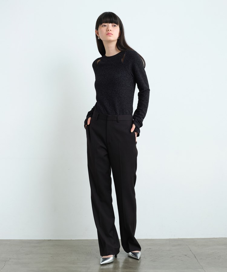 コードエー(CODE A)のCODE A｜gabardine semi flare pants3