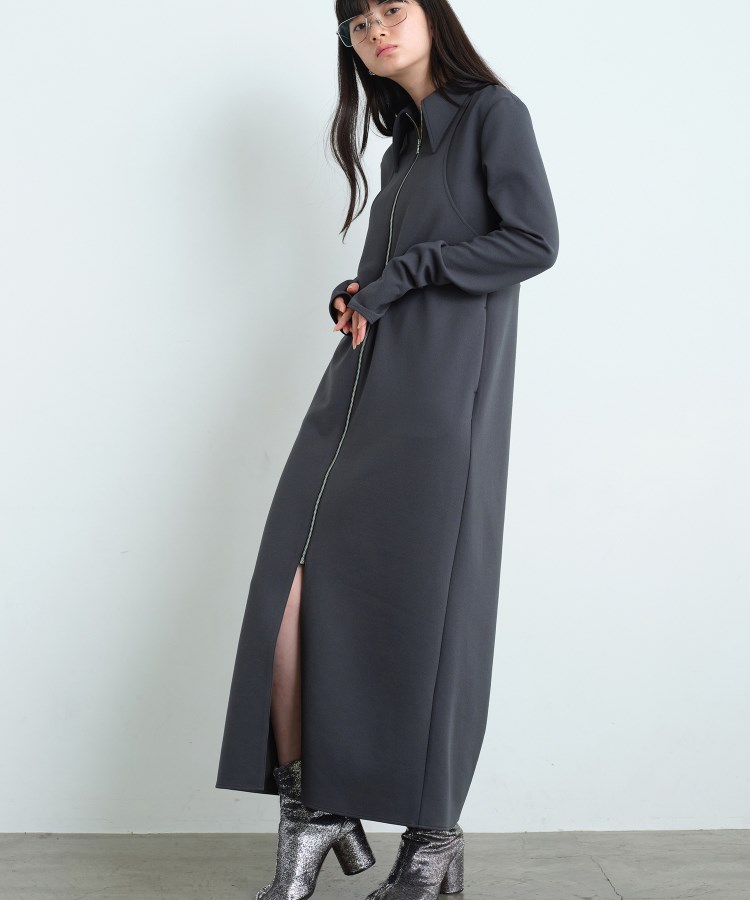 コードエー(CODE A)のCODE A｜Twill jersey dress1