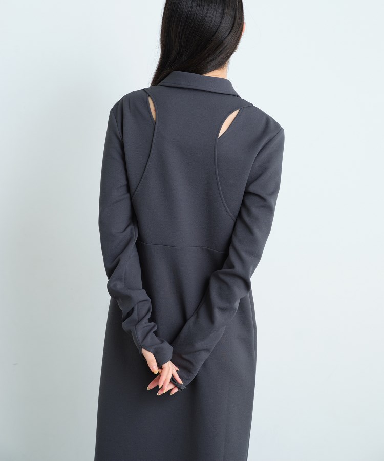 コードエー(CODE A)のCODE A｜Twill jersey dress4