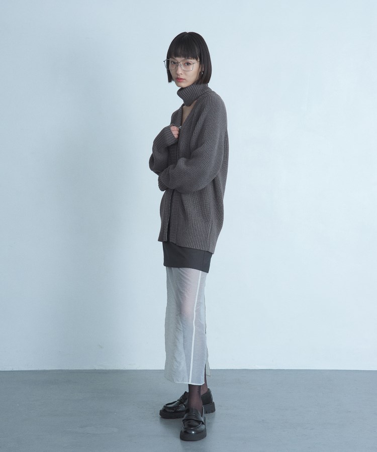 コードエー(CODE A)のCODE A｜2way zip cardigan5