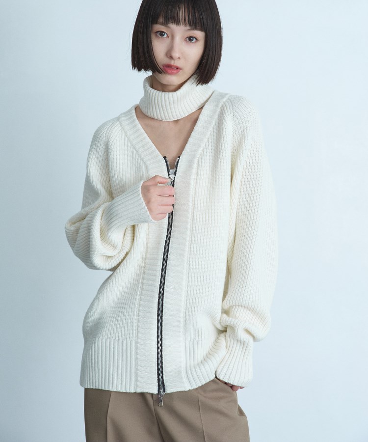 コードエー(CODE A)のCODE A｜2way zip cardigan6