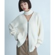 コードエー(CODE A)のCODE A｜2way zip cardigan オフホワイト(003)