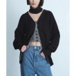 コードエー(CODE A)のCODE A｜2way zip cardigan ブラック(019)