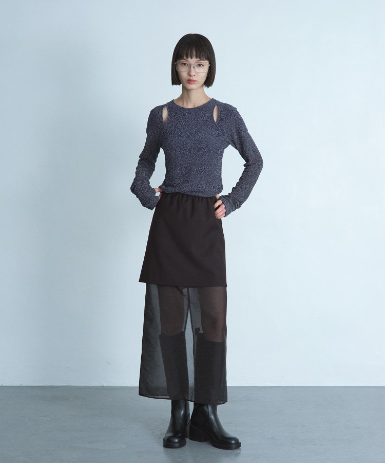 コードエー(CODE A)のCODE A｜reversible sheer skirt15