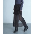 コードエー(CODE A)のCODE A｜reversible sheer skirt ブラック(019)