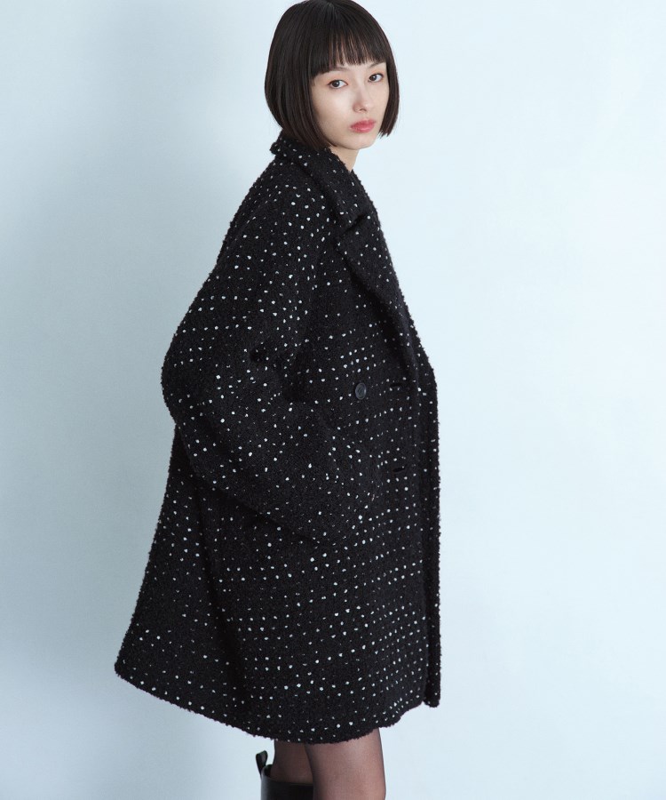 コードエー(CODE A)のCODE A｜dot tweed coat3