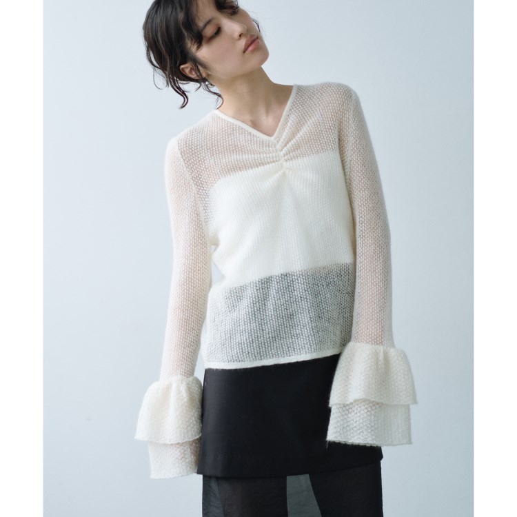 コードエー(CODE A)のCODE A｜bell sleeve mohair pullover ニット/セーター