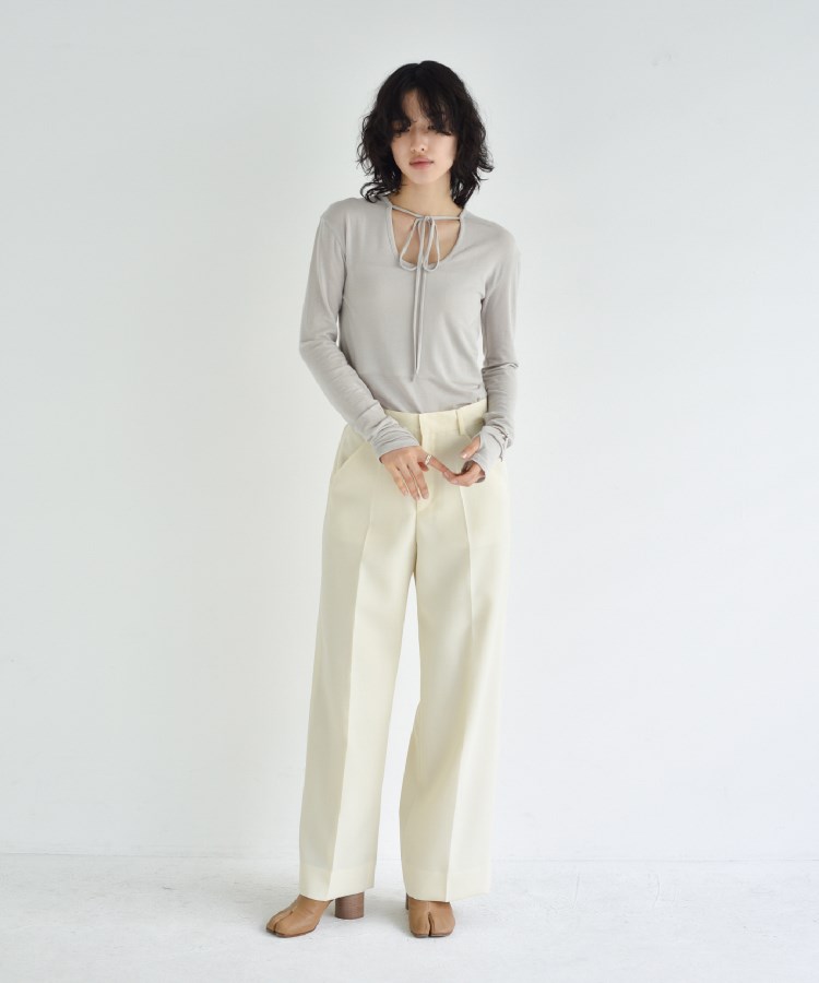 コードエー(CODE A)のCODE A｜front ribbon jersey tops11