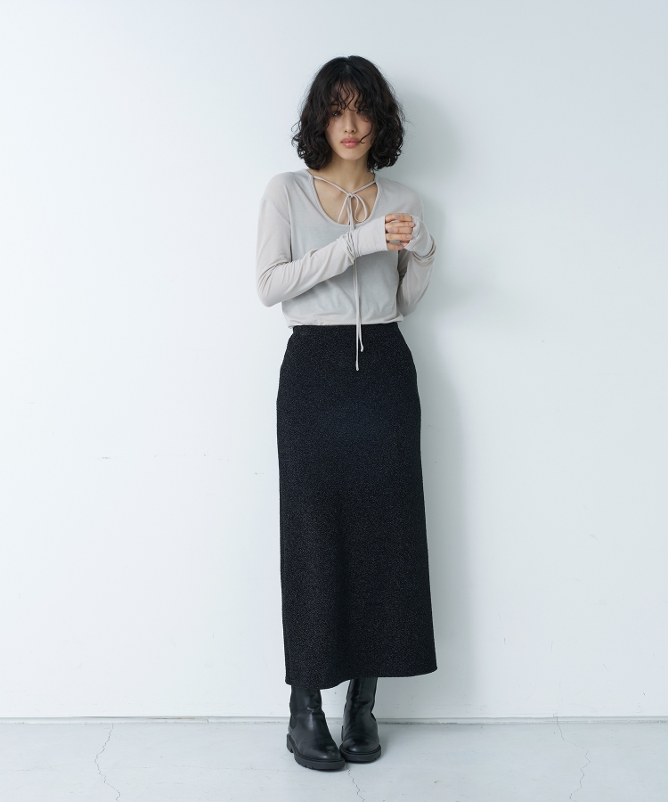 コードエー(CODE A)のCODE A｜front ribbon jersey tops14