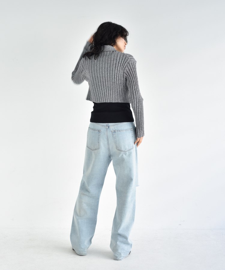 コードエー(CODE A)のCODE A｜lame knit cardigan16