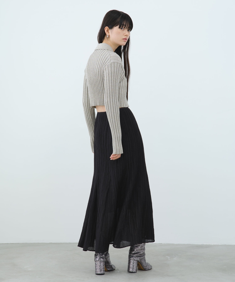 コードエー(CODE A)のCODE A｜lame knit cardigan8