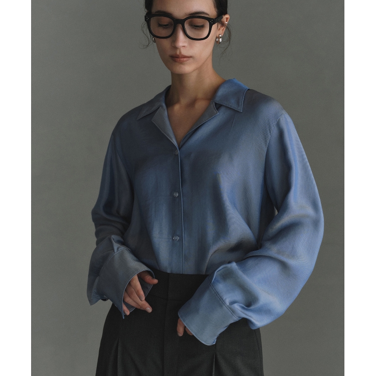 コードエー(CODE A)のCODE A｜satin shirt シャツ・ブラウス