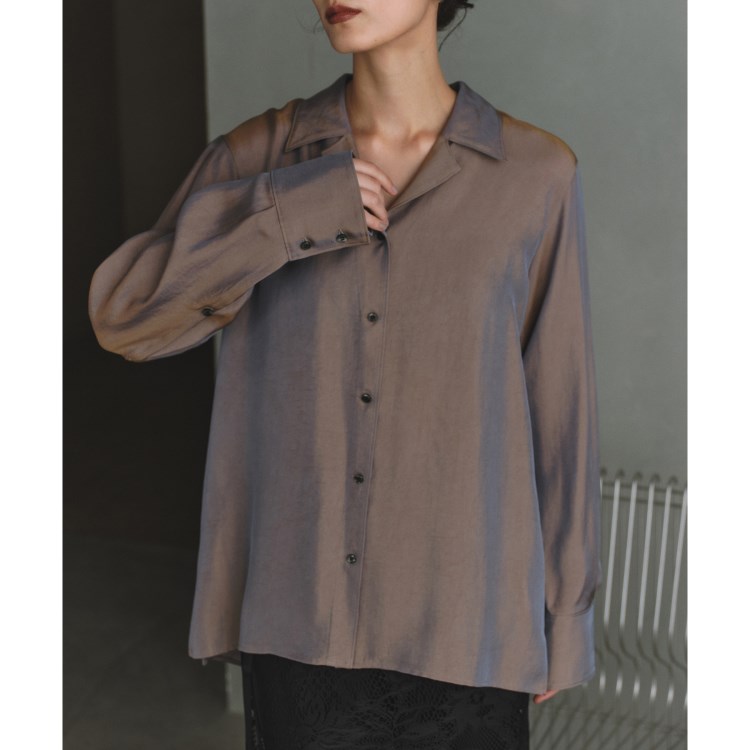 コードエー(CODE A)のCODE A｜satin shirt シャツ・ブラウス