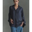 コードエー(CODE A)のCODE A｜satin shirt ネイビー(094)