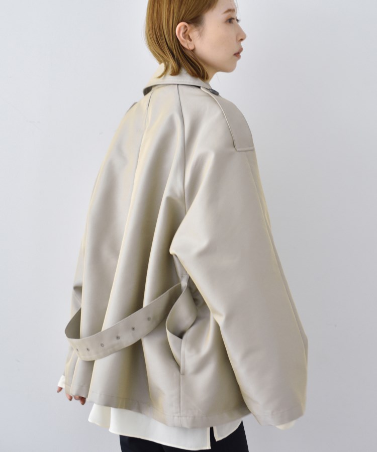 コードエー(CODE A)のCODE A|oversized short trench coat7