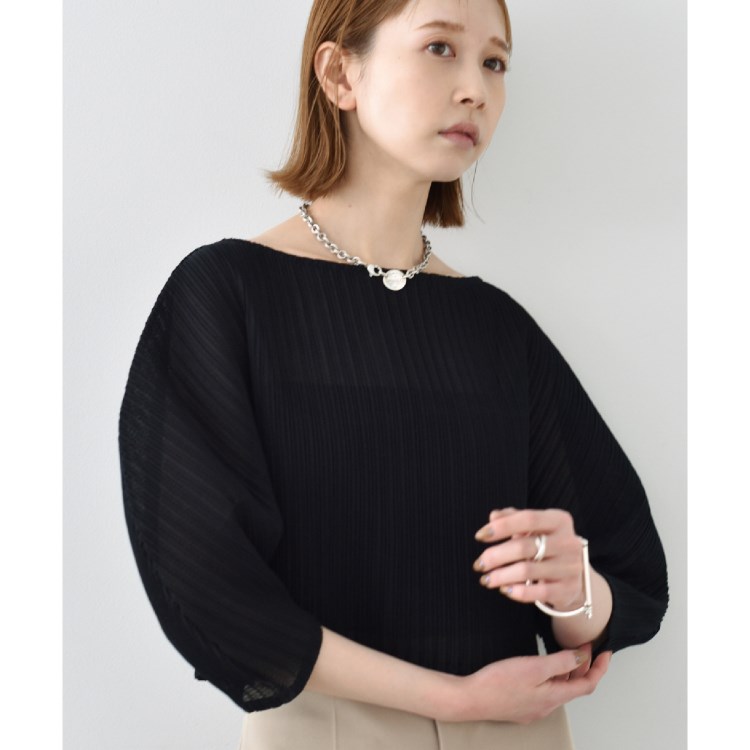 コードエー(CODE A)のCODE A｜sheer pleats tops カットソー