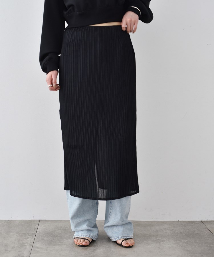 コードエー(CODE A)のCODE A｜sheer pleats skirt9