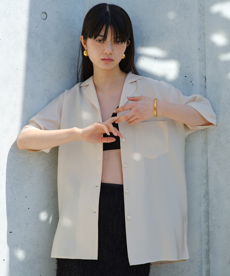 コードエー(CODE A)のCODE A｜half sleeve oversized shirt5