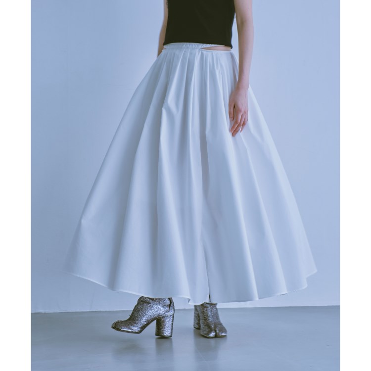 コードエー(CODE A)のCODE A｜sideslit volume skirt マキシ・ロングスカート