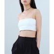 コードエー(CODE A)のCODE A｜bandeau bra short tops ホワイト(001)