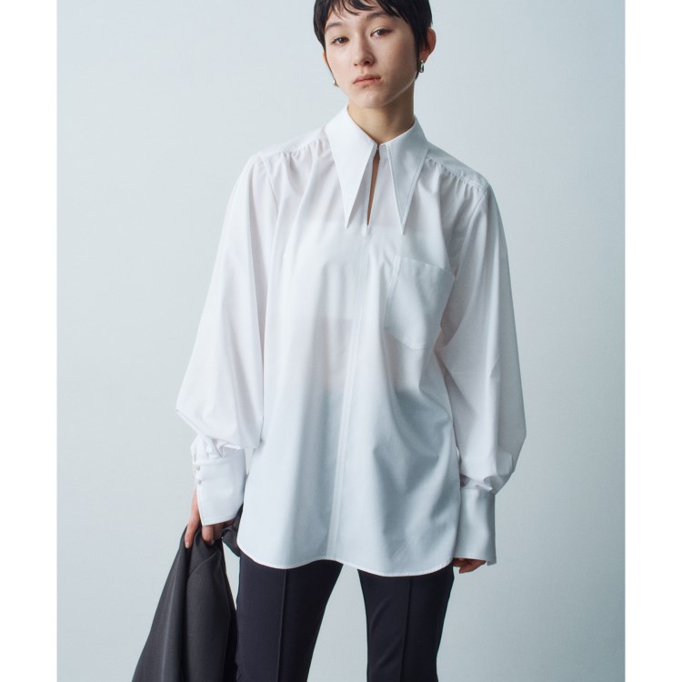 コードエー(CODE A)のCODE A｜point neck shirt シャツ・ブラウス