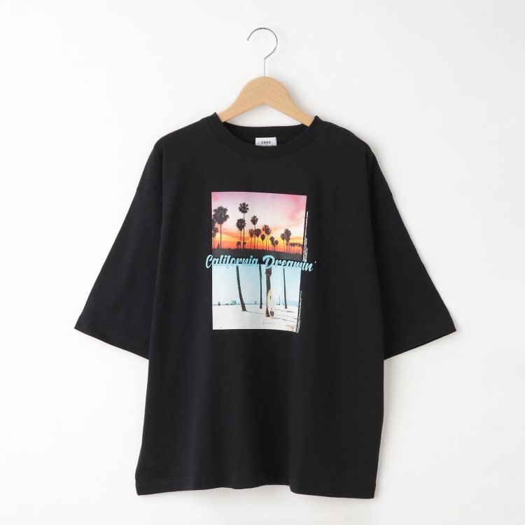 オフプライスストア(ウィメン)(OFF PRICE STORE(Women))のcoen（コーエン） カリフォルニアビーチフォトプリントTシャツ Ｔシャツ