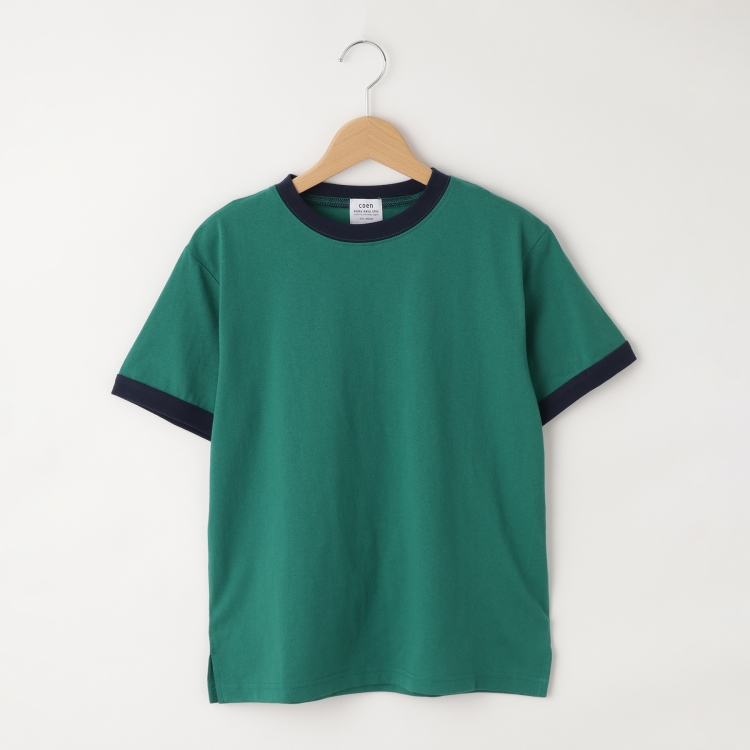 オフプライスストア(ウィメン)(OFF PRICE STORE(Women))のcoen(コーエン)　ミニロゴ5分袖リンガーTシャツ　【洗える/SALE】 Ｔシャツ