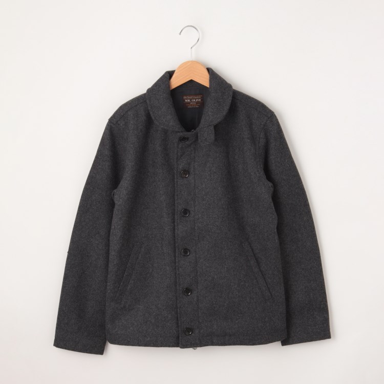 オフプライスストア(メンズ)(OFF PRICE STORE(Mens))のMR.OLIVE（ミスターオリーブ） ウール混ショート丈コート Pコート