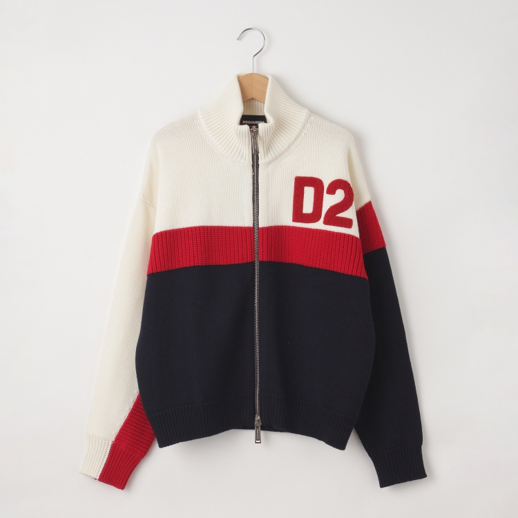 オフプライスストア(メンズ)(OFF PRICE STORE(Mens))のDSQUARED2(ディースクエアード) トリコロールジップニット カーディガン/ボレロ