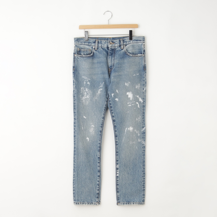 オフプライスストア(メンズ)(OFF PRICE STORE(Mens))のOFF-WHITE™(オフ-ホワイト) DIAG　OUTLINE　PAINT　SKINNY　VINTAGE フルレングスパンツ