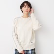 デッサン（ユニセックス）(Dessin(UNISEX))の【ユニセックス・ハミルトンラムズウール】ライン入りニット（XS～L） ホワイト(002)